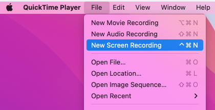Screen REcord With Quicktime